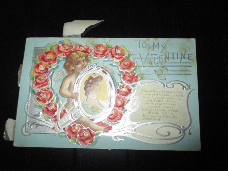 VALENTINES DAY POSTCARD 1915 $25.00 OR BEST OFFER