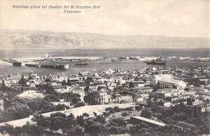 Messina Italy Birdseye View Of City Antique Postcard K79735