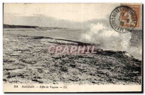 Old Postcard Nauzan Waves Effect