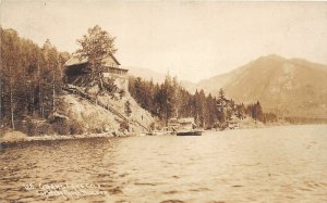 H85/ Grand Lake Colorado RPPC Postcard c1920s Cottage Shore Boats  40