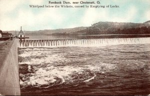 Ohio Cincinnati Fernbank Dam Whirlpool Below The Wickets Caused By Emptying O...