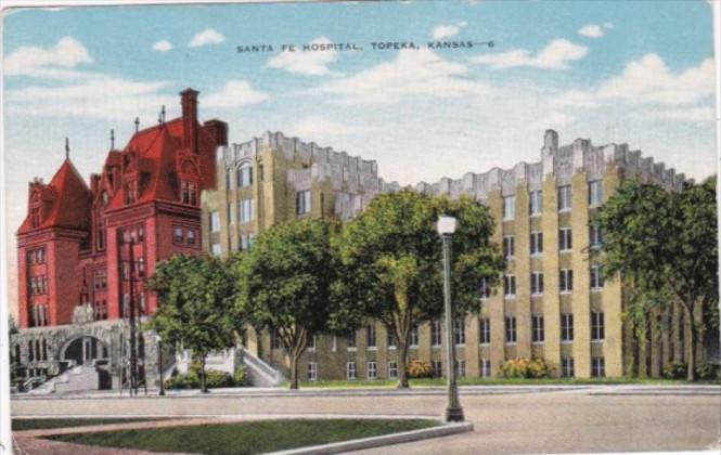 Kansas Topeka Santa Fe Hospital 1955