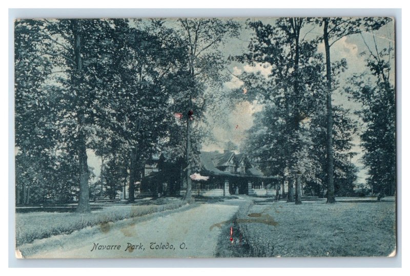 C. 1909 Pavilion At Navarre Park Toledo Ohio Vintage Postcard F24 