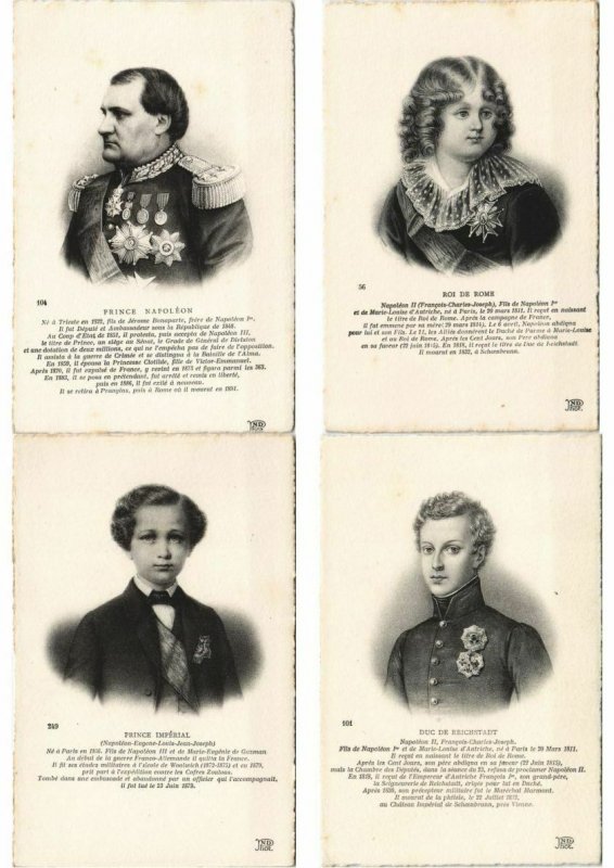 HISTORY FAMOUS PEOPLE  H.D. ORIGINAL BOX PORTRAITS HISTORIQUES 97 CP.(L2936)