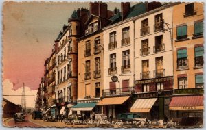 Nantes Quai De La Fosse Ma Maison Des Tourelles France Black & White Postcard