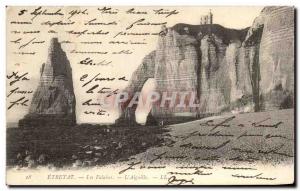 Old Postcard Etretat Cliffs L & # 39Aiguille