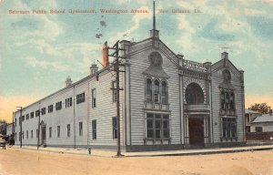 New Orleans Louisiana Behrman Public School Gymnasium, Color Lithograph PCU13687