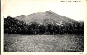 View, Peaks of Otter, Bedford VA Vintage Postcard L74 