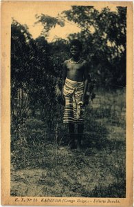 PC KABINDA FILLETTE BENEKI ETHNIC TYPES BELGIAN CONGO (a30772)