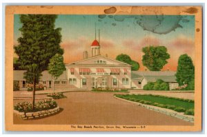 1947 The Bay Beach Pavilion Green Bay Wisconsin WI Vintage Posted Postcard