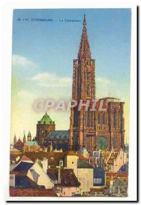 Strasbourg Old Postcard The cathedral