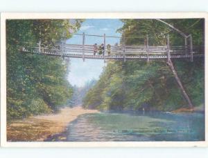 W-Border OVERHANGING BRIDGE Santa Cruz California CA d4857