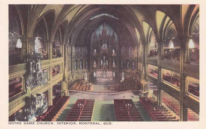 Montreal QC, Quebec, Canada - Notre Dame Church Interior