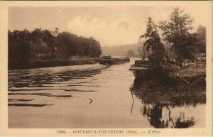 CPA GOUVIEUX-Toutevoie - L'Oise (130843)