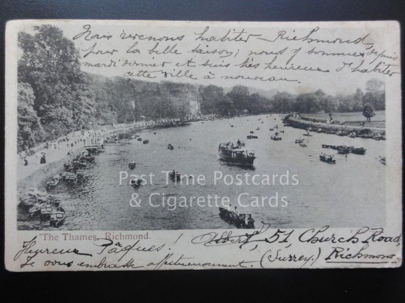 London: The Thames, Richmond c1906 - (PM) Richmond cds