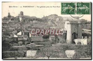 Old Postcard Parthenay Vue Generale Pont Neuf Jack