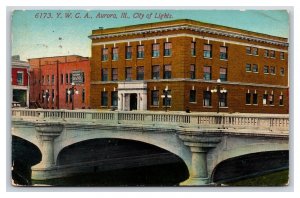 YMCA Building Aurora Illinois IL DB Postcard Y5