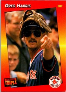 1992 Donruss Baseball Card Greg Harris Boston Red Sox