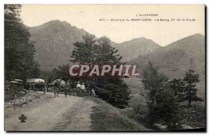 Old Postcard L & # 39Auvergne Surroundings Mont Dore Sancy end of the road