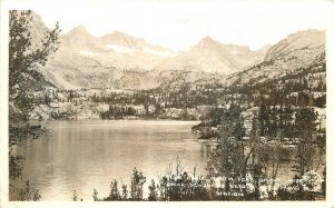 Postcard RPPC California Blue Lake resort Frasher Mono Schobels 23-4047