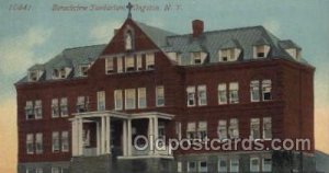 Benedictine Sanitarium, Kingston, New York, USA Hospital Unused light corner ...