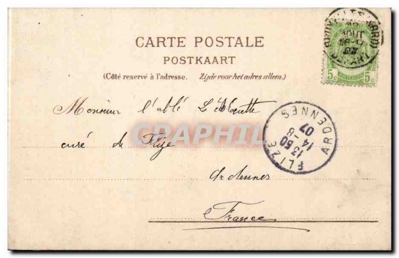 Old Postcard Brussels Gate Hall