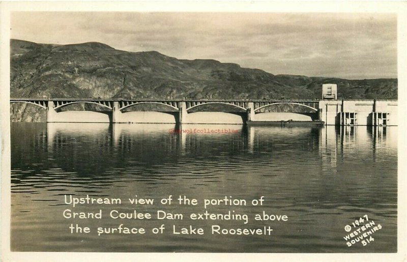 WA, Grand Coulee Dam, Washington, Lot of 5, RPPC