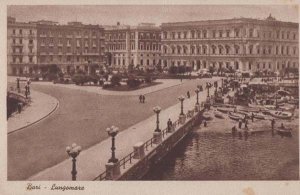 Bari Italy Italian Lungomare Antique Postcard