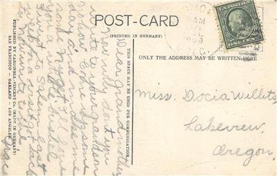 Columbia River Scenes, The Sleeping Nun 1909 Oregon Hand-Colored Postcard