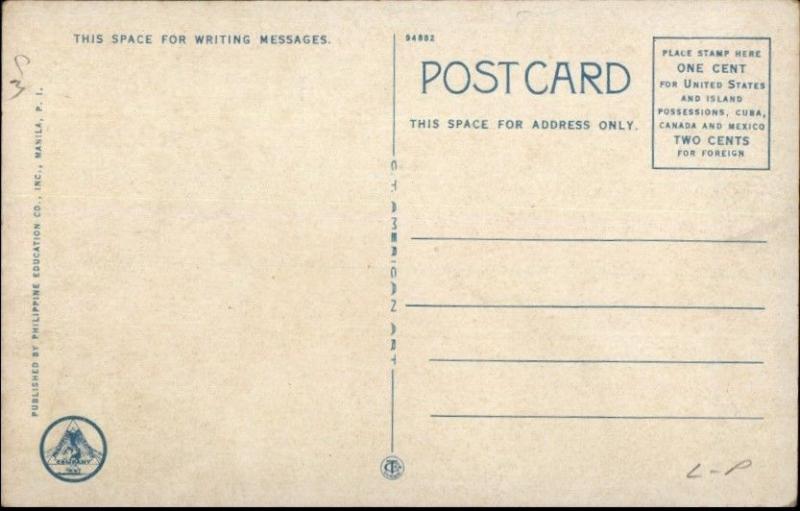 Philippines Cigar Factory Interior c1920 Postcard jrf