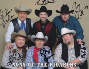 Sons Of The Pioneers SIX SIGNATURES 10x8 Country & Western Signed Photo