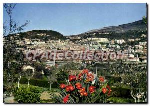 Postcard Old French Carrefour World Tourism Azur Grasse City View in Spring