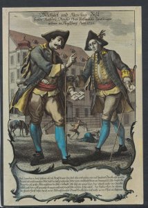 Germany Postcard - Vater Und Sohn Bizi, Brieftrager,Augsburg. Posted - T5615