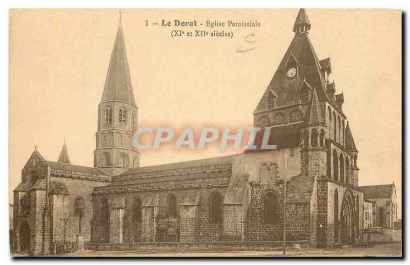 Old Postcard Dorat Parish Church