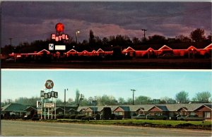 Seven K Motel, Chinden Blvd Boise ID Day and Night Views Vintage Postcard C52