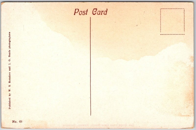 Sea Grape Trees Cave Beach Nassau Bahamas Postcard