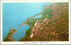 M-14974 Airview of Chicago's Lake Front Chicago Illinois