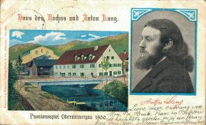 Germany Haus Des Rochus Und Anton Lang Passionsspiel Oberammergau Postcard 07.94