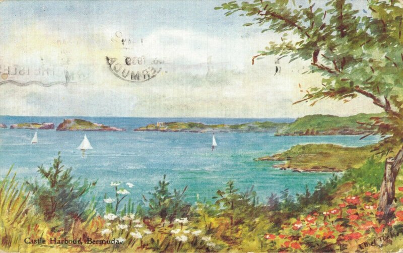 Castle Harbor Bermuda Vintage Postcard 08.00 