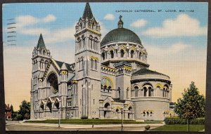 Vintage Postcard 1930-1945 Cathedral Basilica of St. Louis, Missouri (MO)