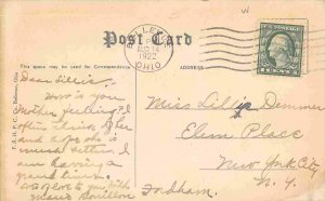 E Main Street Bellevue Ohio 1922 postcard