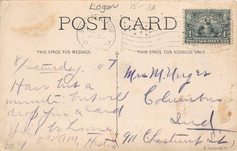 F14/ Bellefontaine Ohio RPPC Postcard 1907 Logan County Children's Home