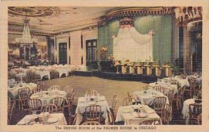 Illinois Chicago Palmer House Empire Room 1949 Curteich