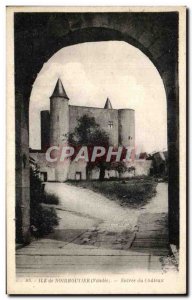 Old Postcard Noirmoutier Entree du Chateau