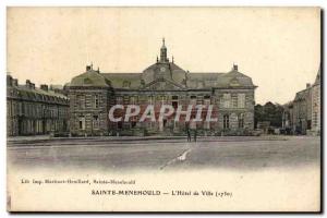 Old Postcard Sainte Menehould L & # 39Hotel Town