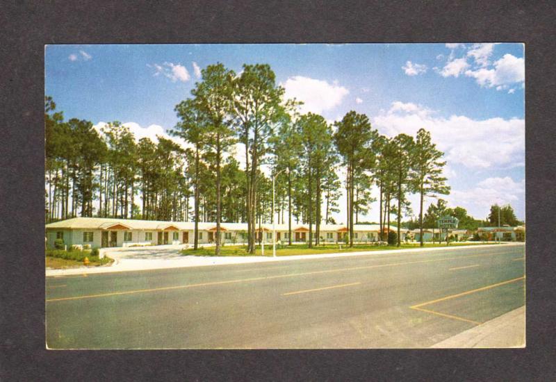 FL Temple Motel Carl Johns Owner North Starke Florida Postcard