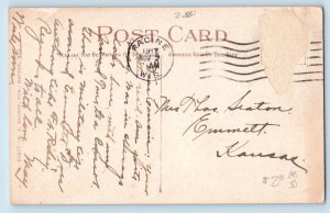 Racine Wisconsin Postcard YMCA Building Exterior Road View c1917 Vintage Antique