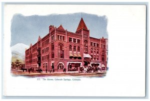 Colorado Springs Colorado Postcard Alamo Exterior Building Embossed 1905 Vintage