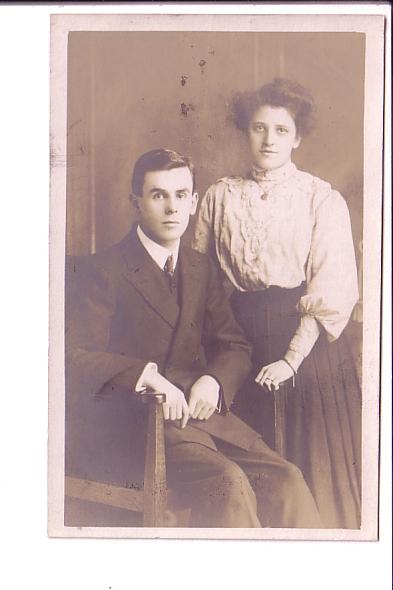 Real Photo, Couple, Formal Portrait, Great Britain