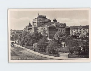 Postcard Dan Nasjonale Scene Bergen Norway